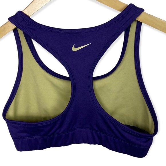 Nike Dri-Fit Purple Sports Bra Size Small Supportive Fitness Yoga Running Top S - Picture 3 of 8